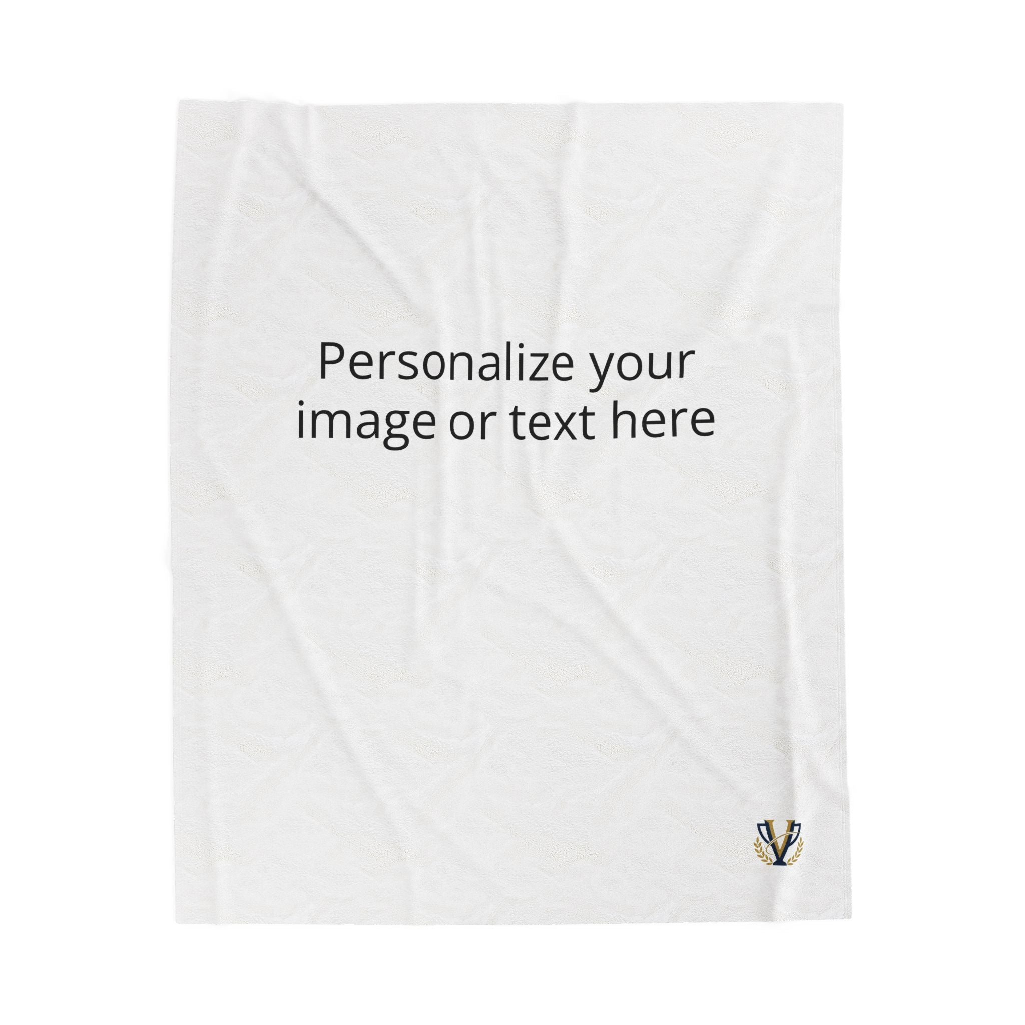 Personalized Velveteen Plush Blanket - Custom Photo & Text Print, Ultra-Soft Personalized Throw for Gifts & Home