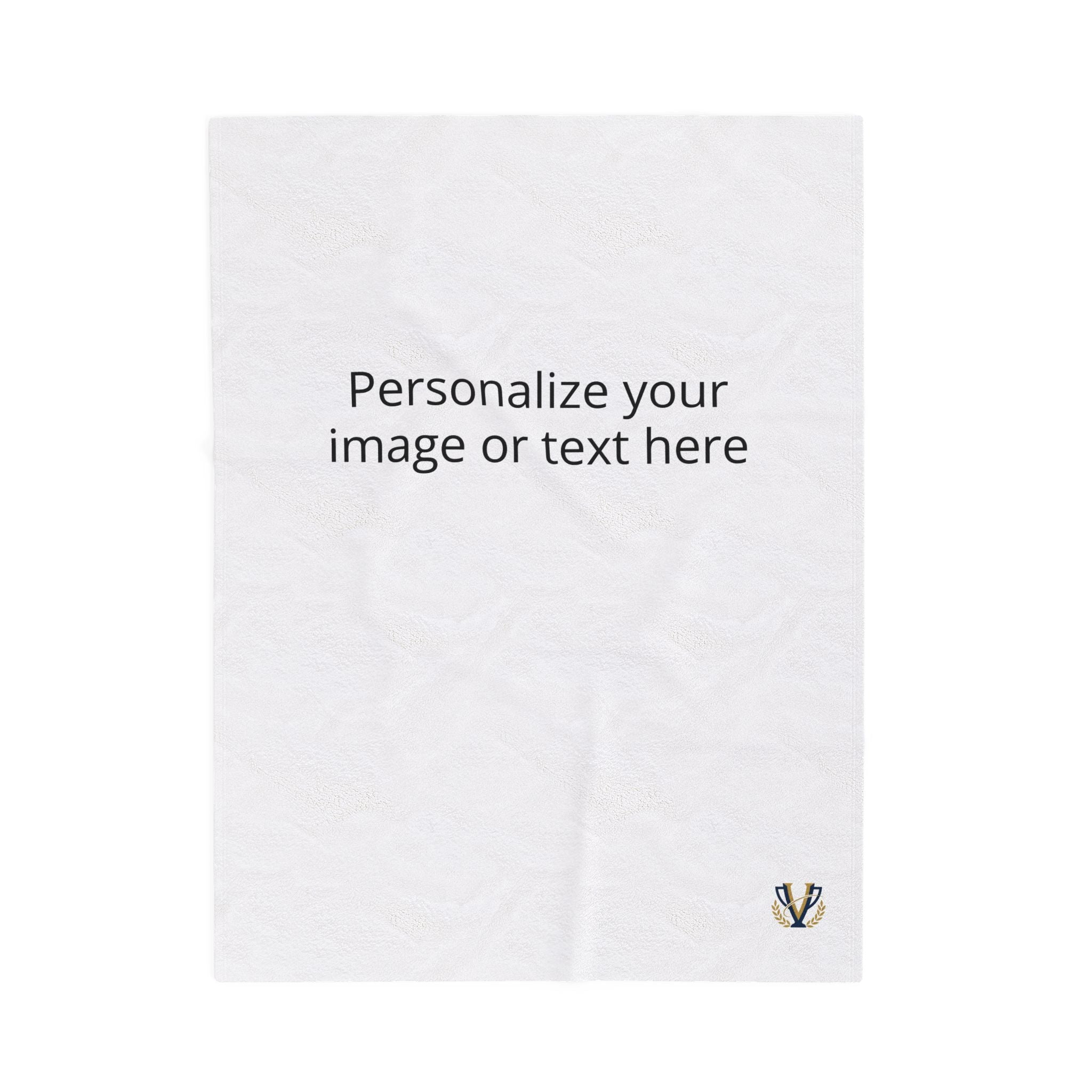 Personalized Velveteen Plush Blanket - Custom Photo & Text Print, Ultra-Soft Personalized Throw for Gifts & Home