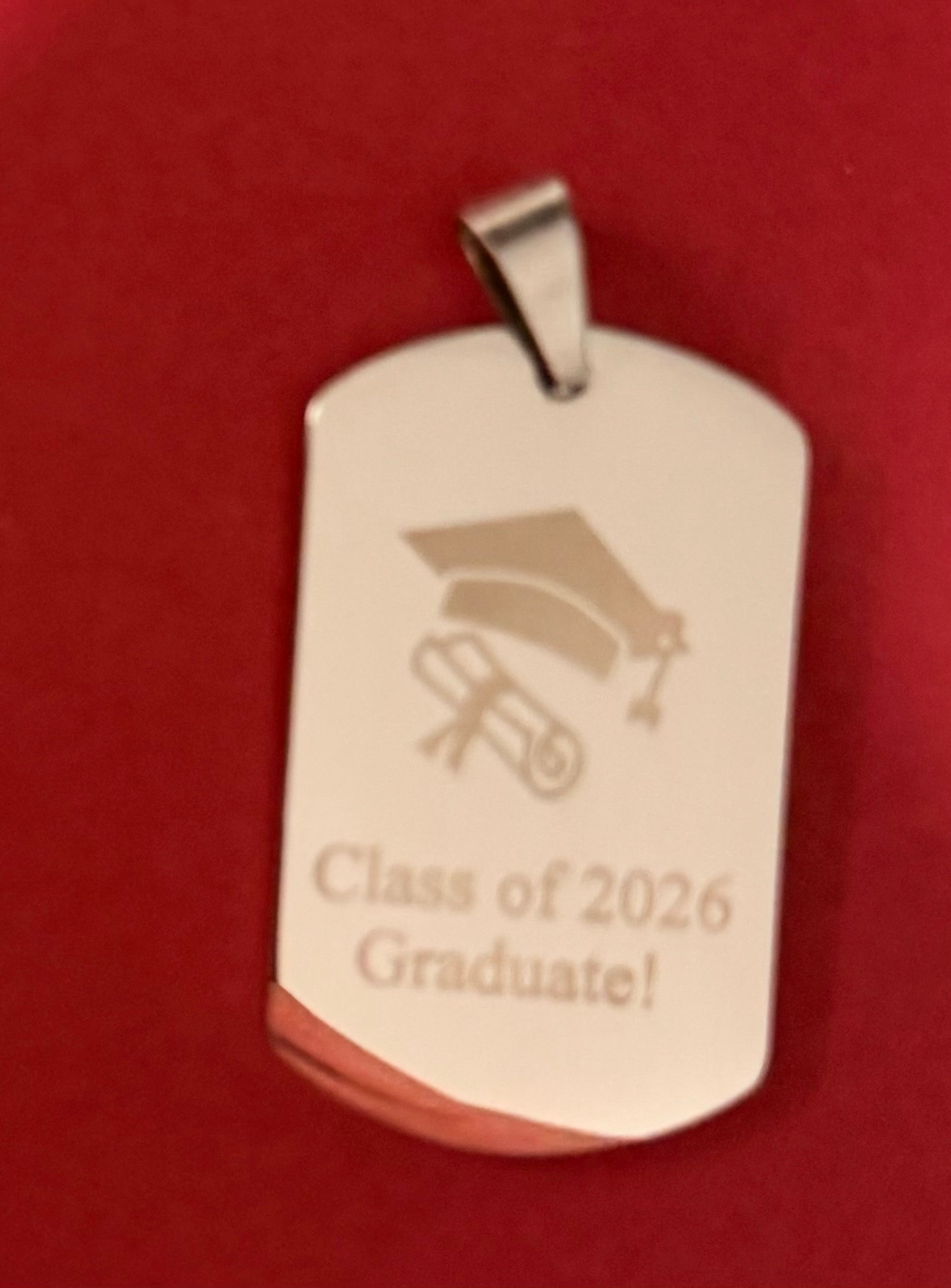 Customized Graduation Dog Tag