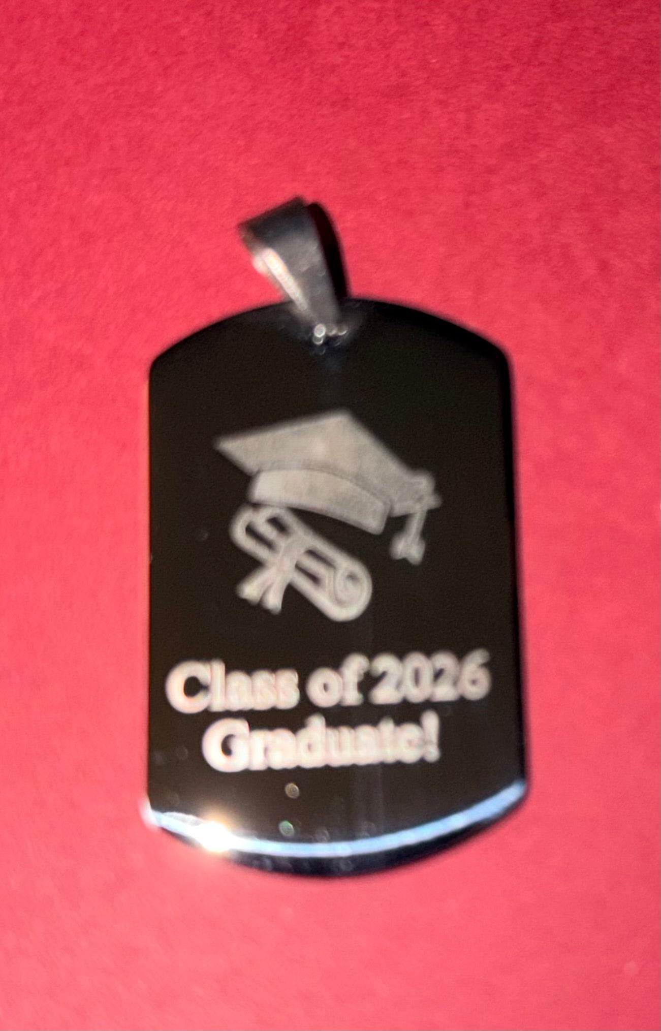 Customized Graduation Dog Tag