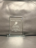 7" Rectangle Jade Glass Award