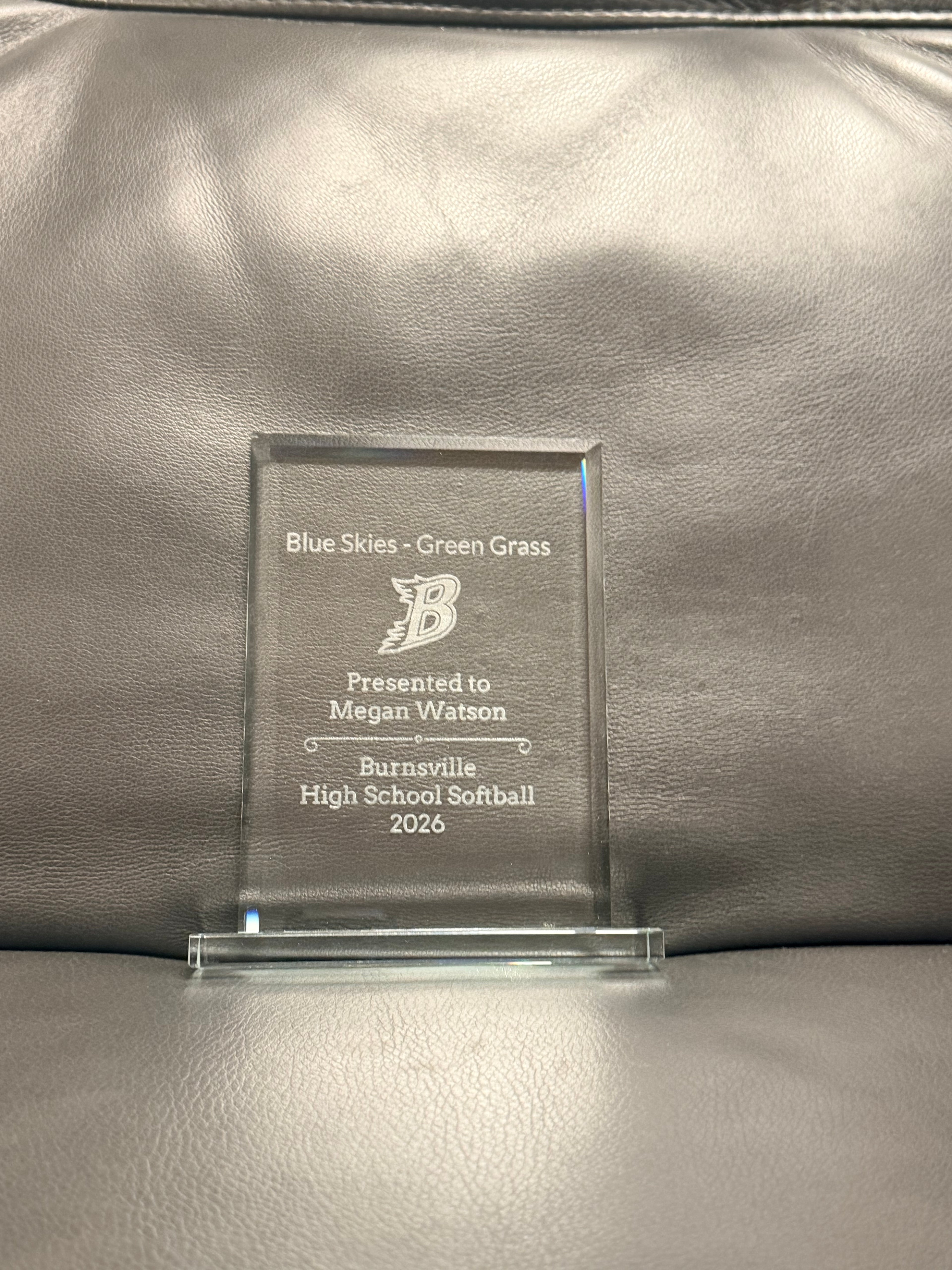 Custom Rectangle Jade Glass Award